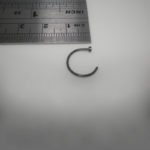 טבעת פירסינג מסרג'יקל סטיל (פלדת אל-חלד) בציפוי שחור - 20ga- mm8