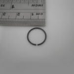 טבעת פירסינג מסרג'יקל סטיל (פלדת אל-חלד) בציפוי PVD שחור - 20ga- mm10