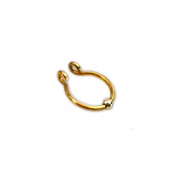 gold filled septum silver bead1