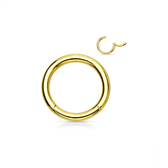 טבעת קליקר בצבע זהב דקה