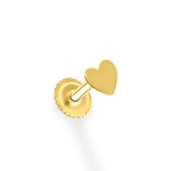 עגיל הליקס זהב לב קטן